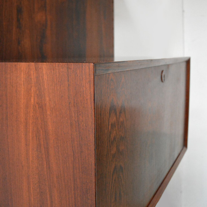 Vintage Royal System rosewood wall unit by Poul Cadovius, 1968