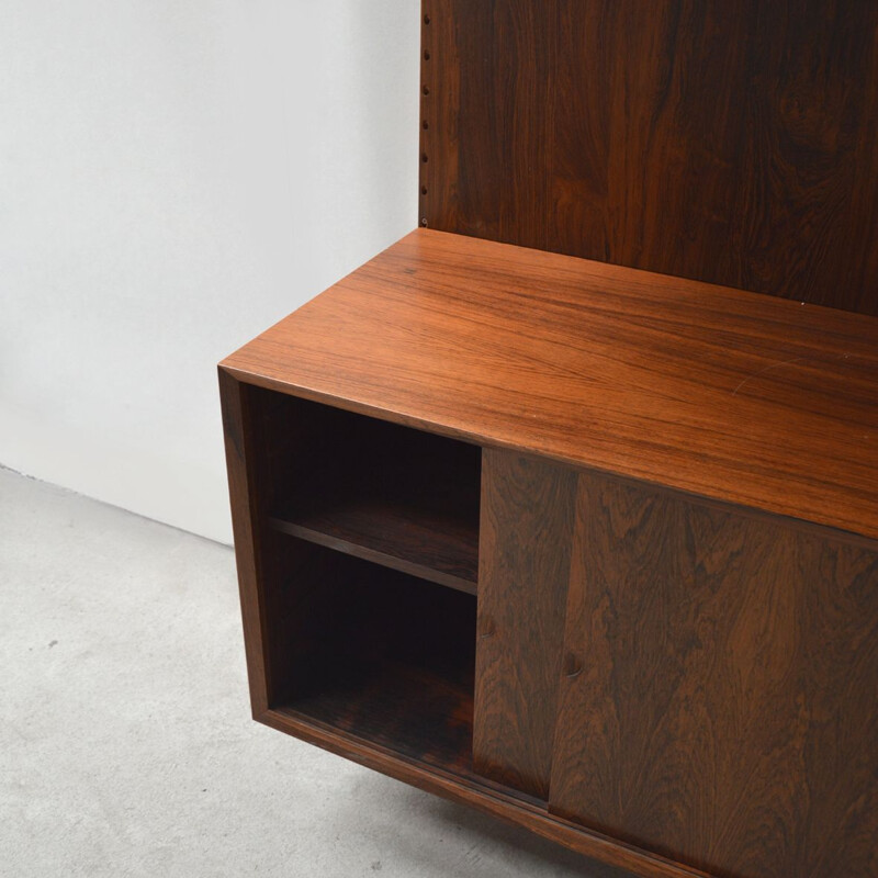 Vintage Royal System rosewood wall unit by Poul Cadovius, 1968