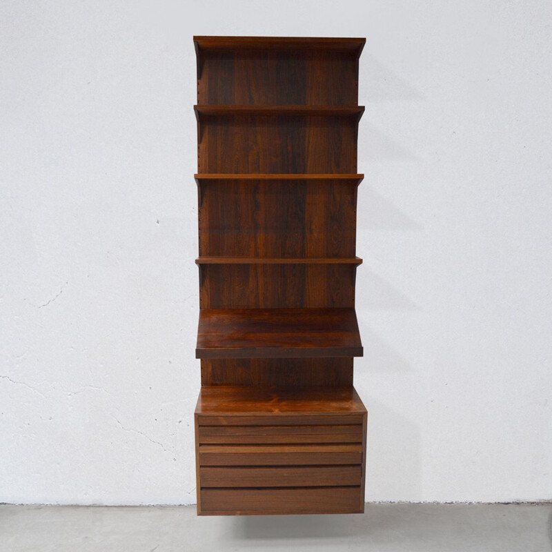 Royal System rosewood wall unit by Poul Cadovius, 1968