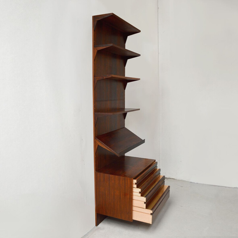 Royal System rosewood wall unit by Poul Cadovius, 1968