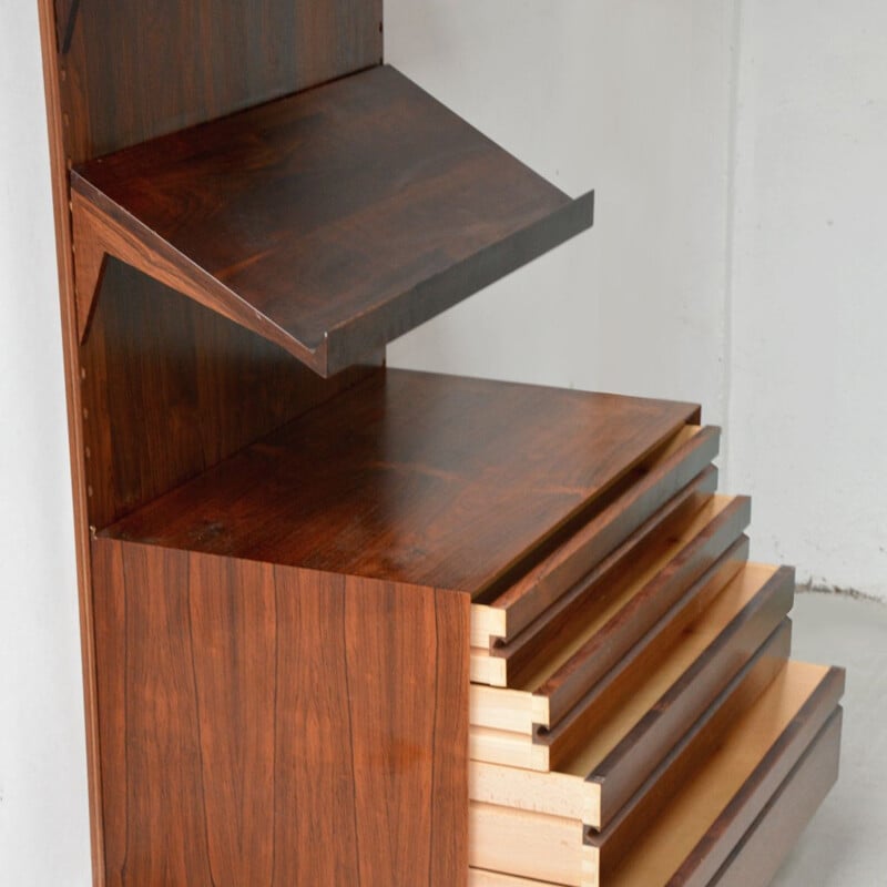 Royal System rosewood wall unit by Poul Cadovius, 1968