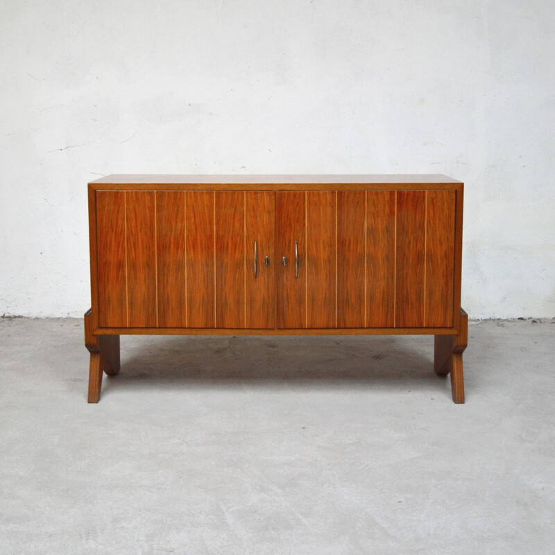 Vintage sideboard with 2 swing doors by Karl Brand 1950