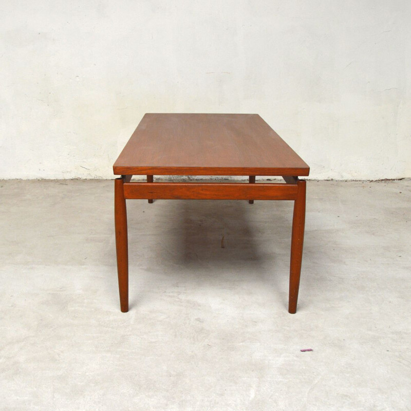 Vintage teak coffee table by Grete Jalk for Fance & Son, Denmark, 1960