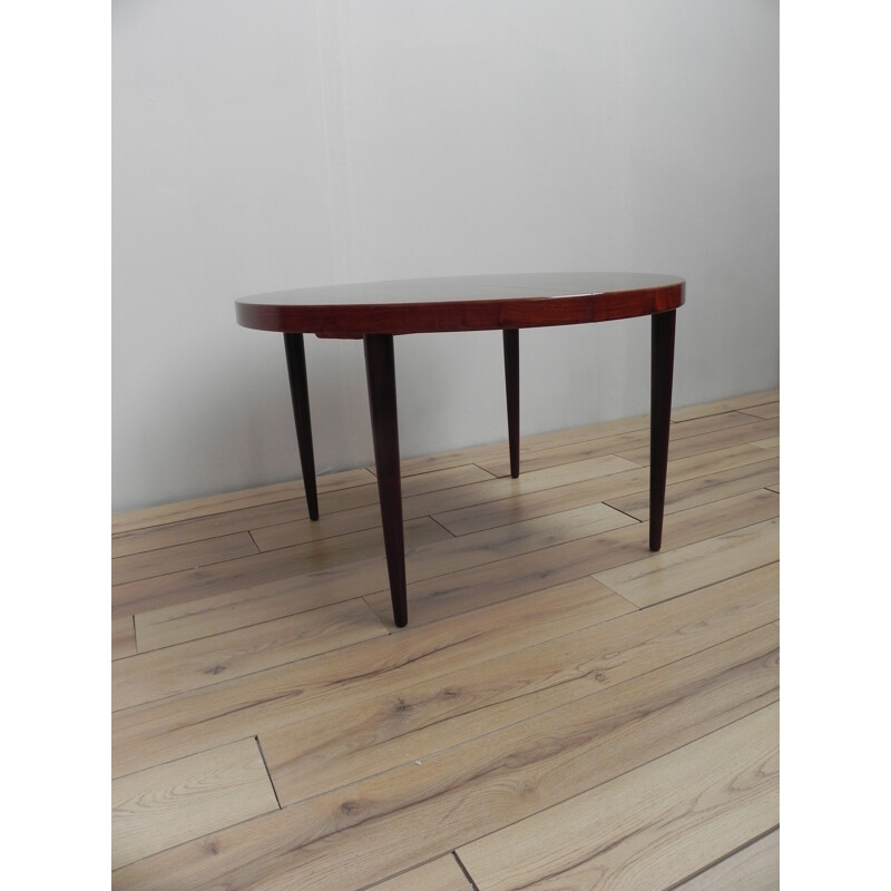 Round table in rosewood, Kai KRISTIANSEN - 1960s