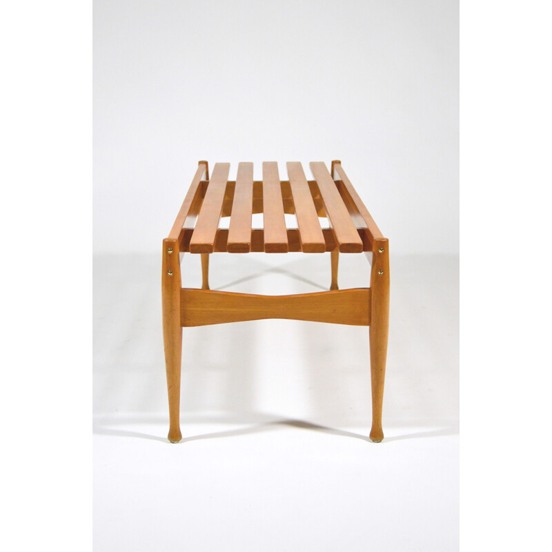 Vintage Beech Bench by Fratelli Reguitti, 1950s