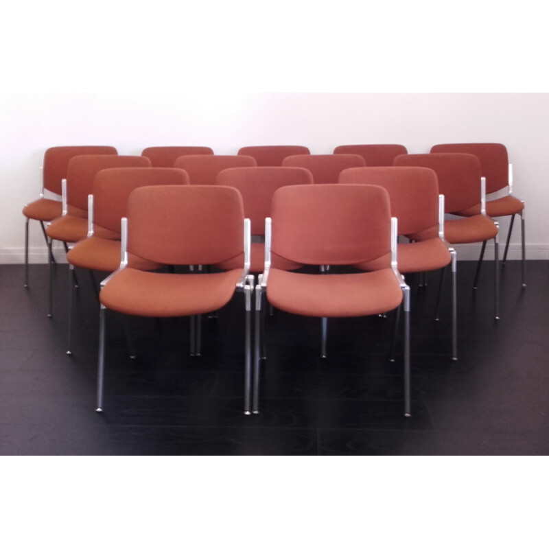 Castelli "DSC 106" set of 19 chairs, Giancarlo PIRETTI - 1970s