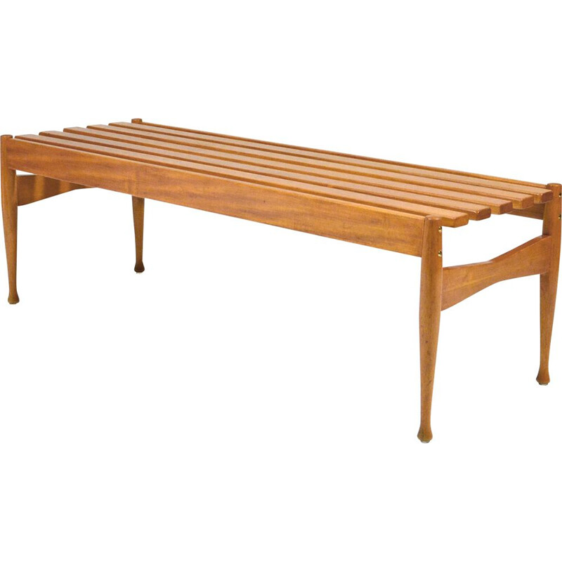 Vintage Beech Bench by Fratelli Reguitti, 1950s