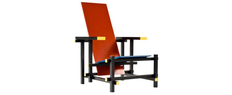 La chaise Rouge et Bleue par Gerrit Rietveld : quand une pièce de mobilier redéf